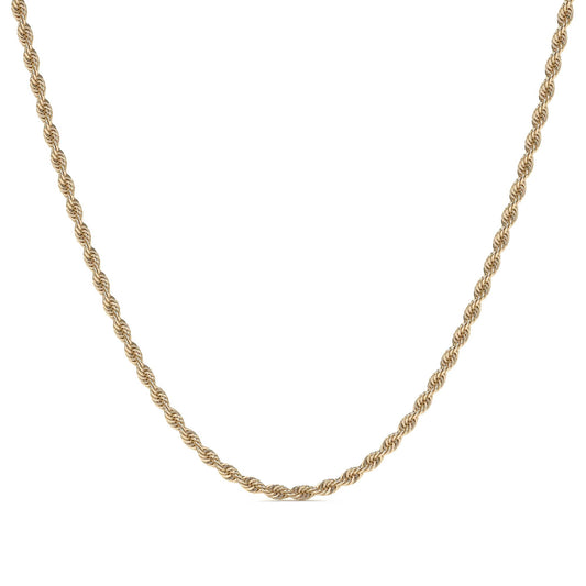 Cadena De Oro Hombre Italiano Torsal 10k Calibre 2.4mm