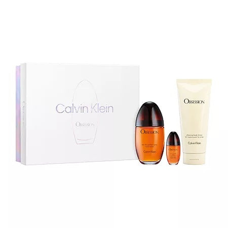 Calvin Klein: Obsession 100ML + Crema 200ML+ Miniatura 15ML EDP Set De Dama