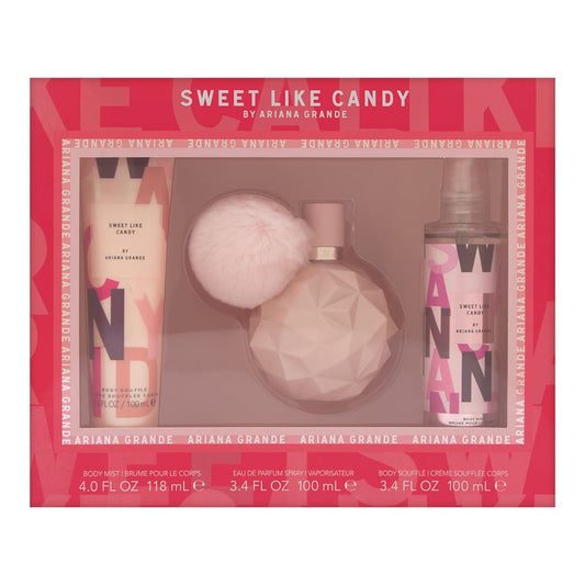 Ariana Grande: Sweet Like Candy EDP 100ML + Body Soufflé 100ML + Body Mist 118ML Set De Dama