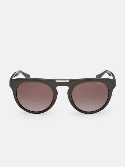 Guess: GU00275 96F shiny dark green / gradient brown