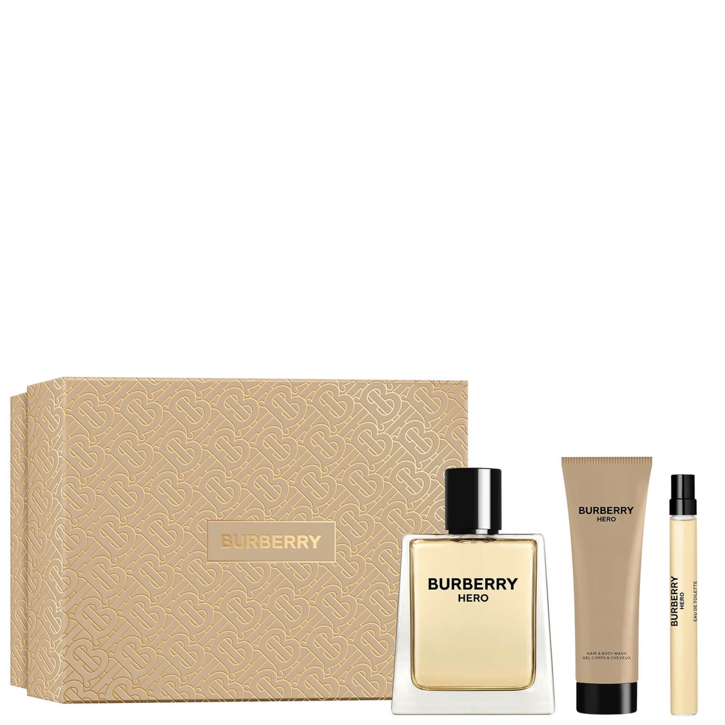 Burberry: Burberry Hero EDT 100ML + Shampoo 75ML + Miniatura 10ML EDT Set De Caballero 100ML
