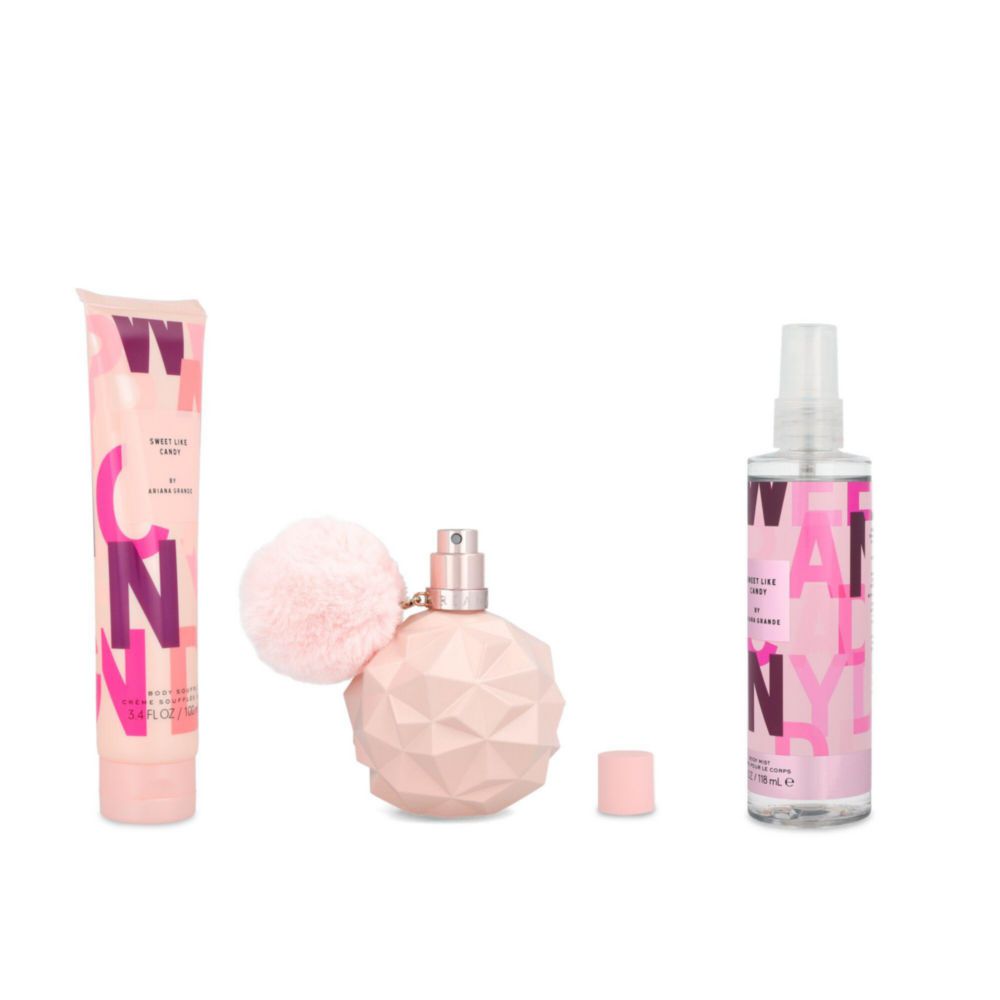 Ariana Grande: Sweet Like Candy EDP 100ML + Body Soufflé 100ML + Body Mist 118ML Set De Dama