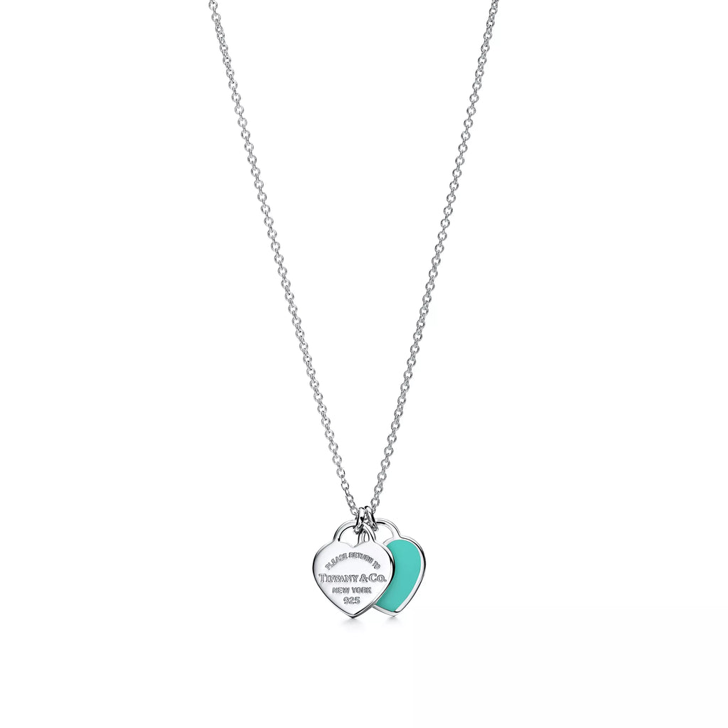Tiffany Blue® Double Heart Tag Pendant