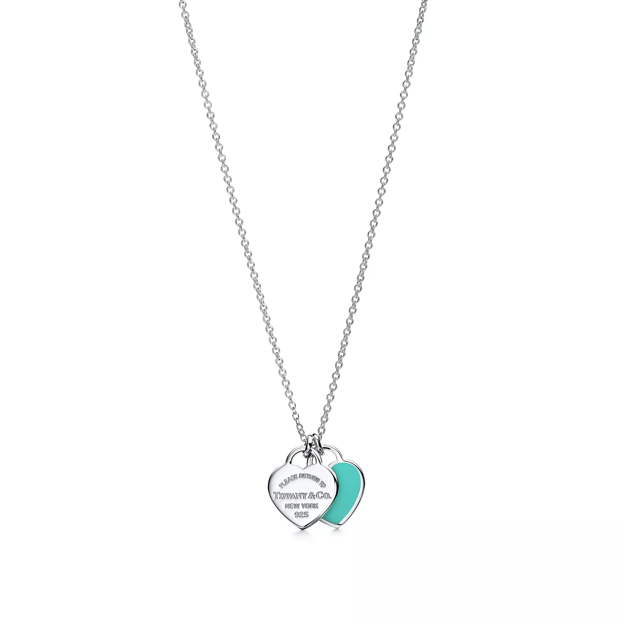 Tiffany Blue® Double Heart Tag Pendant