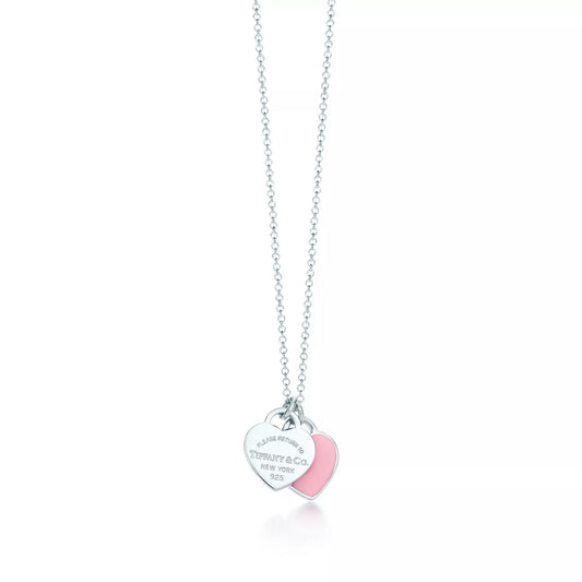 Tiffany & Co.: Tiffany Pink® Double Heart Tag Pendant