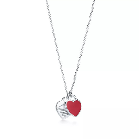 Tiffany & Co.: Tiffany Red® Double Heart Tag Pendant