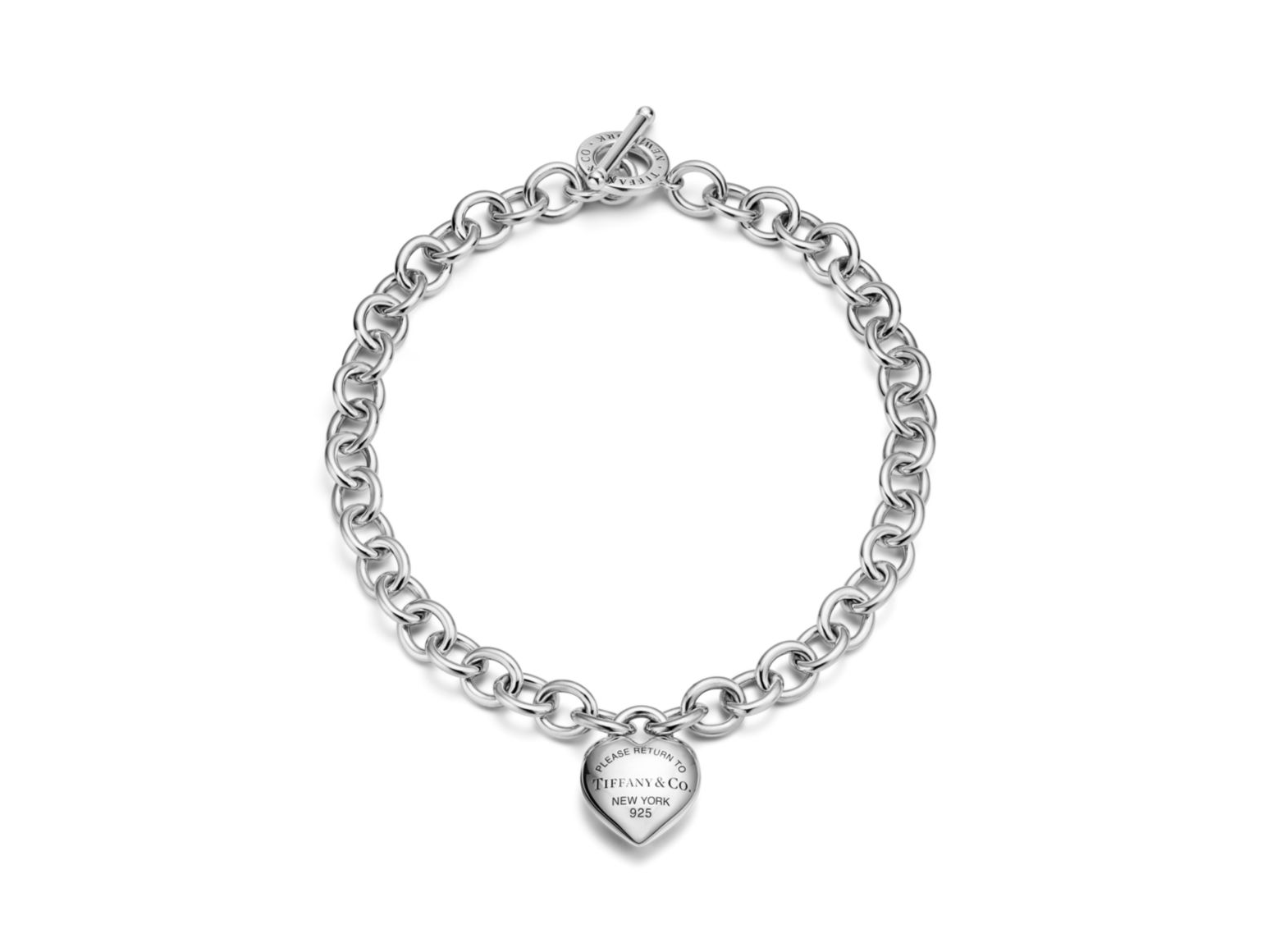 Return to Tiffany Full Heart Toggle Necklace: Sterling Silver