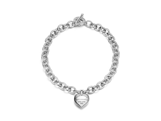 Tiffany & Co.: Return to Tiffany Full Heart Toggle Necklace: Sterling Silver