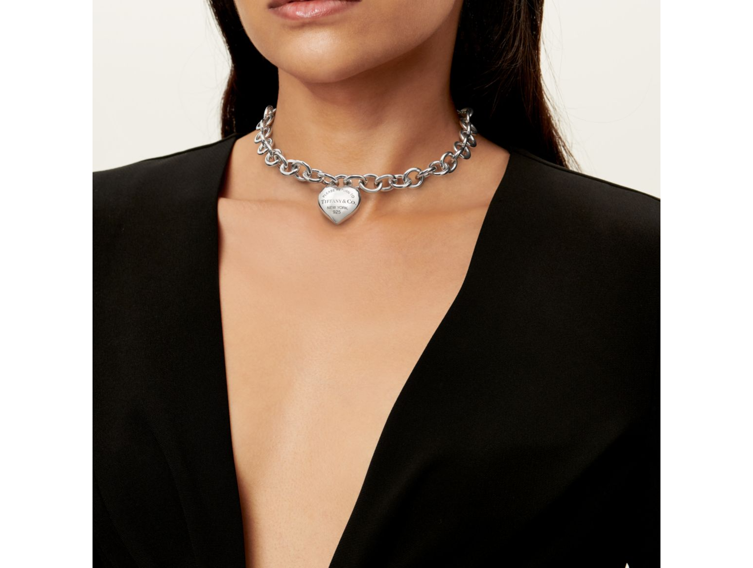 Return to Tiffany Full Heart Toggle Necklace: Sterling Silver