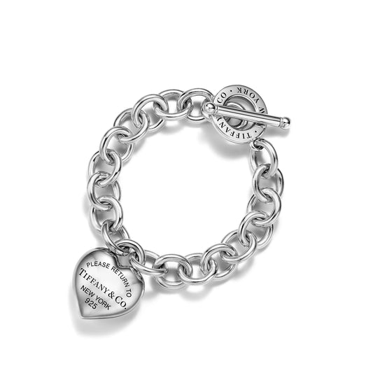 Tiffany & Co.: Full Heart Toggle Bracelet in Sterling Silver