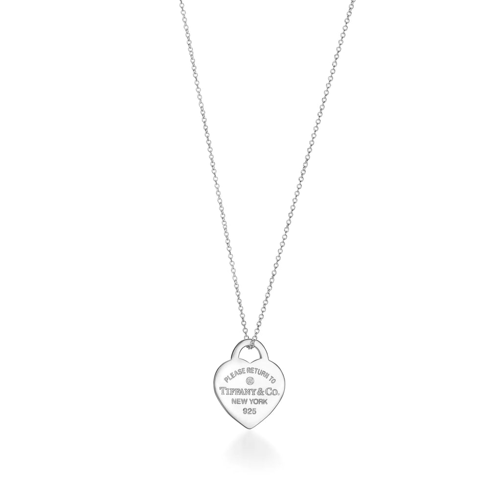 Heart Tag with Diamond Neckalce