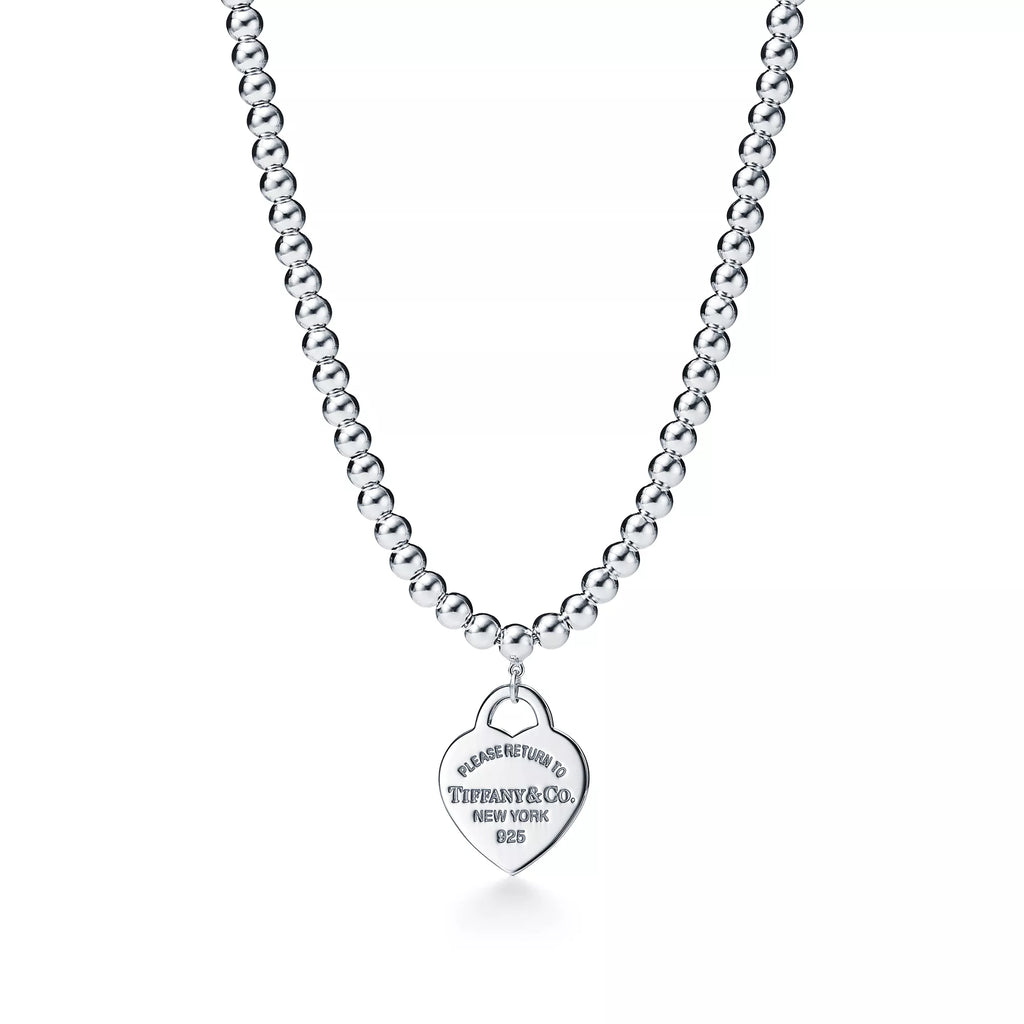Return to Tiffany Heart Tag Bead Necklace