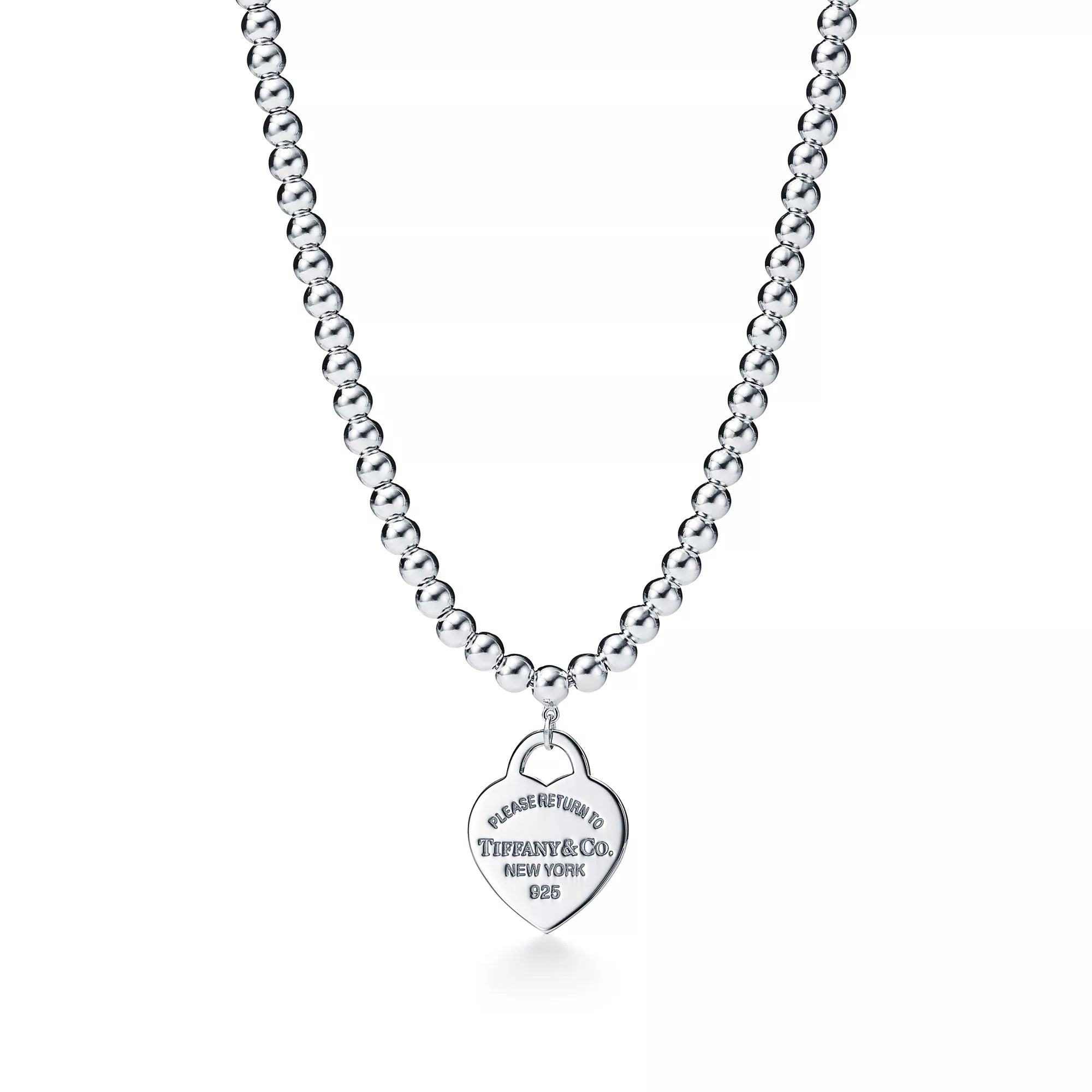 Return to Tiffany Heart Tag Bead Necklace