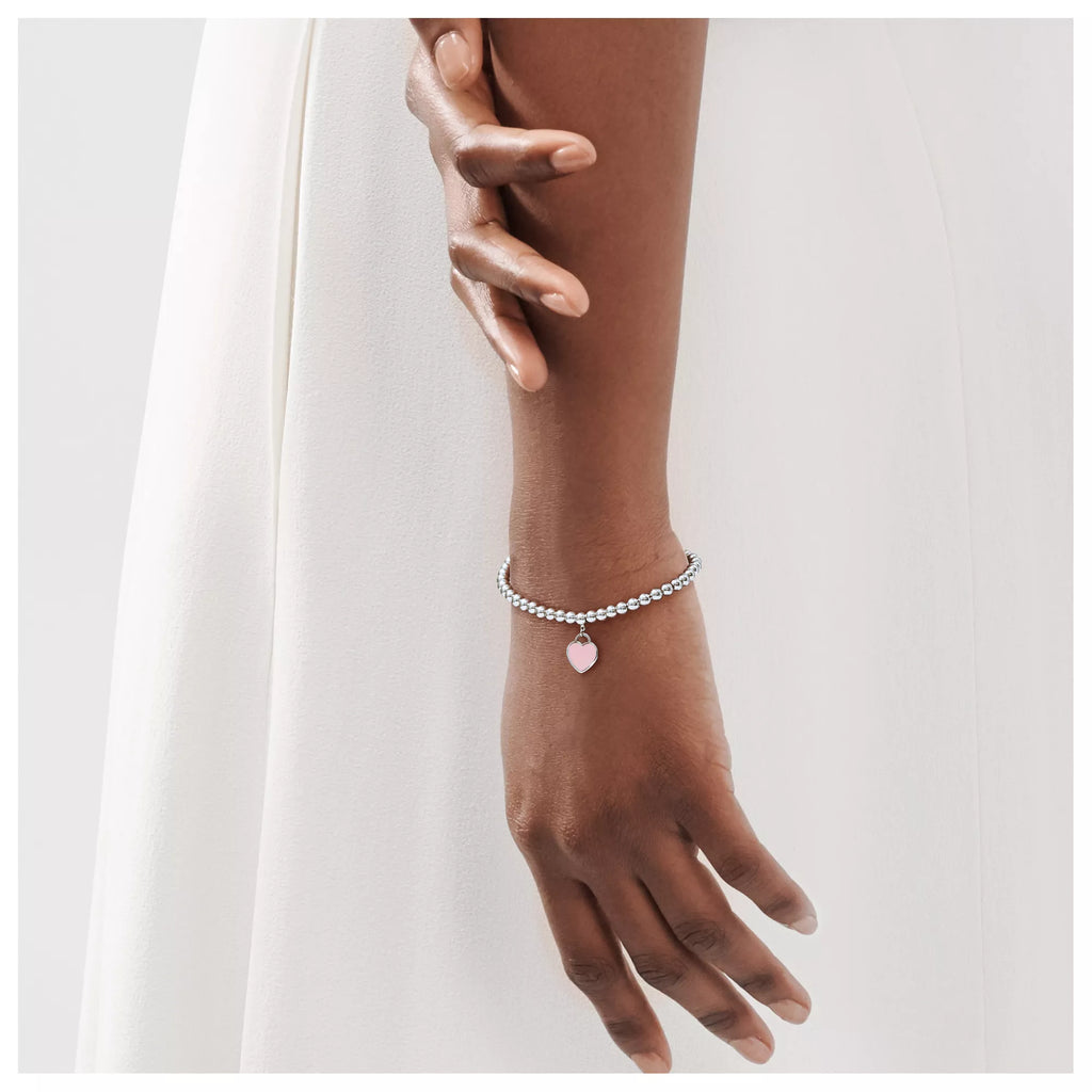 Tiffany Pink® Heart Tag Bead Bracelet