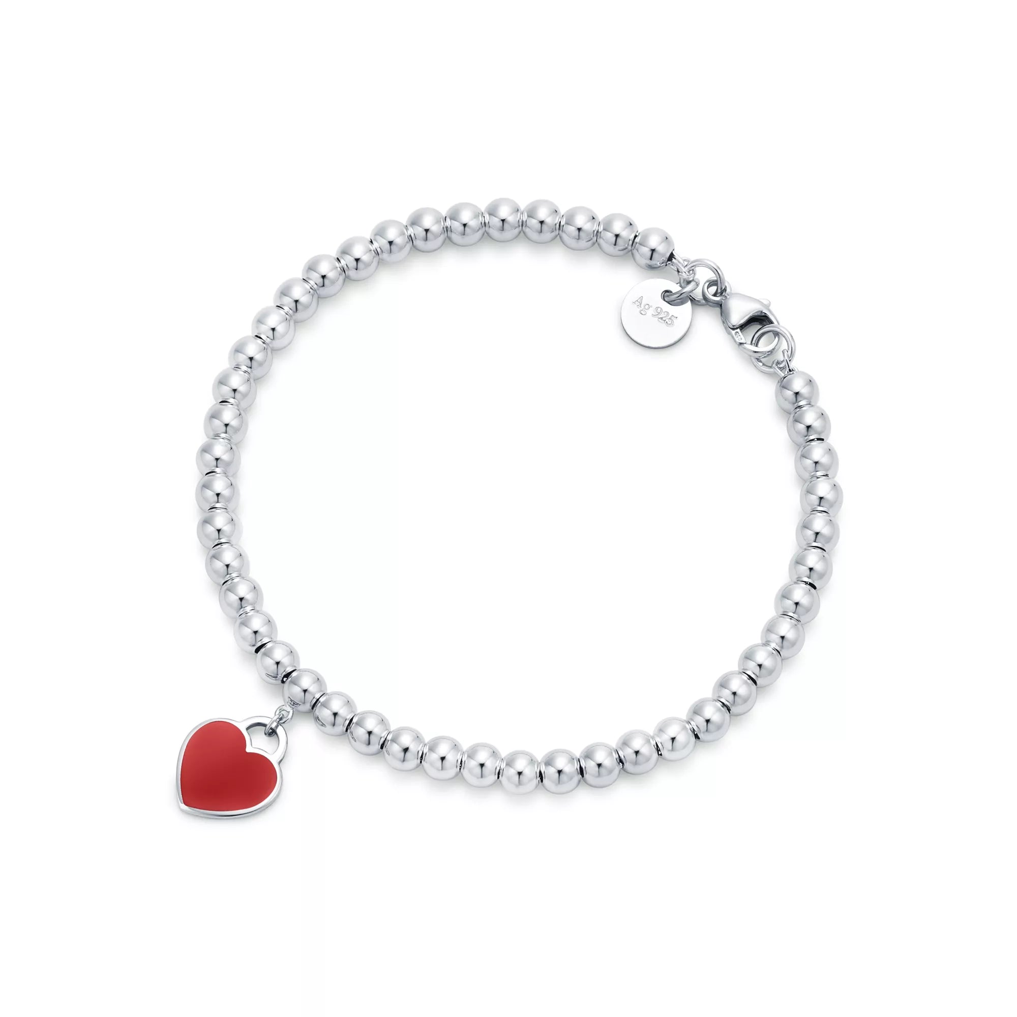 Tiffany Red® Heart Tag Bead Bracelet