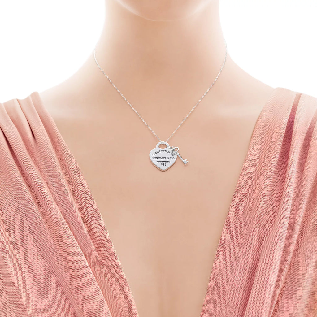 Return to Heart Tag with Key Necklace