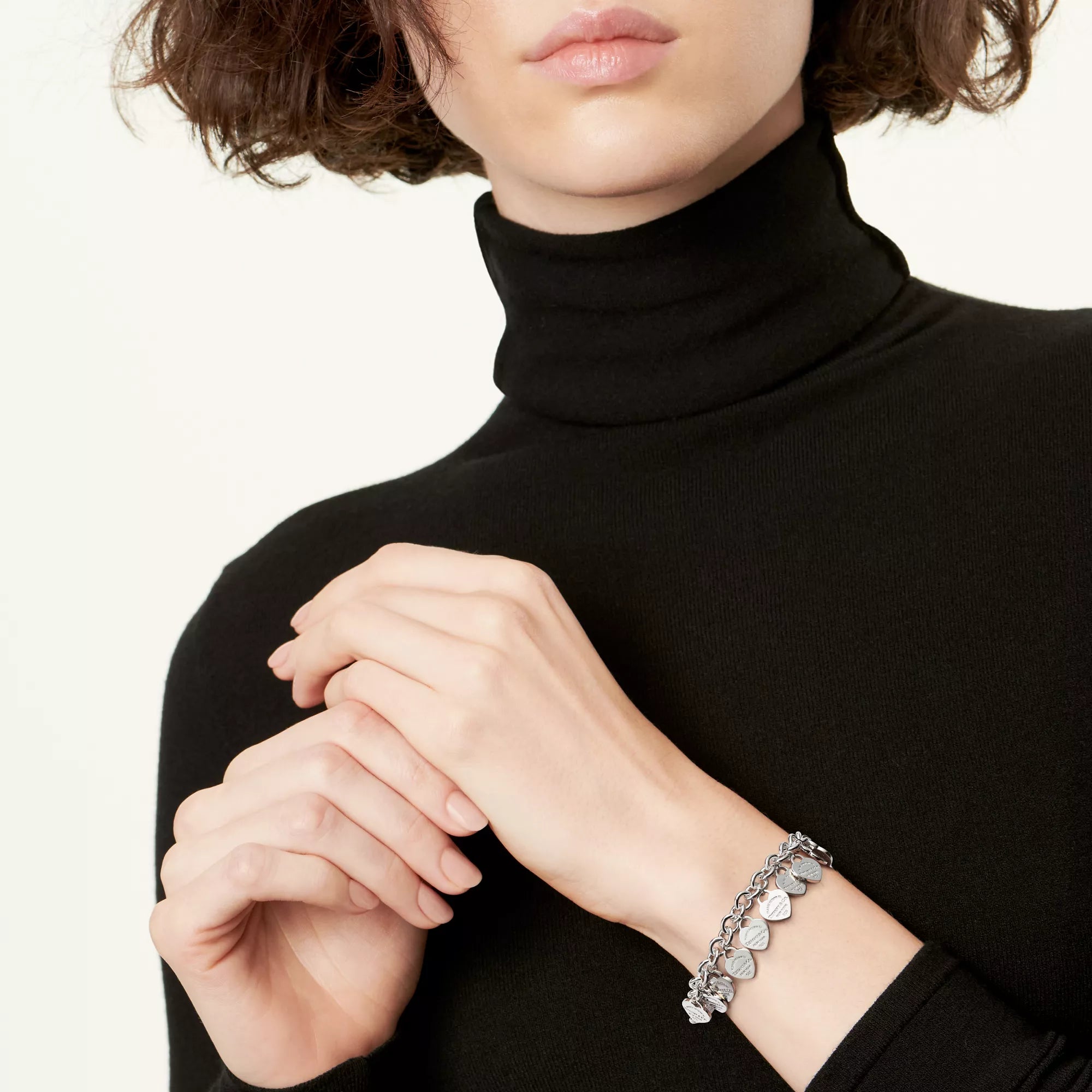 Return to Tiffany®:Multi-heart Tag Bracelet in Silver