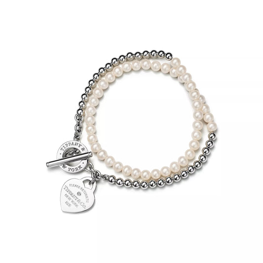 Tiffany & Co.: Return to Tiffany™ Wrap Bead Bracelet with Pearls