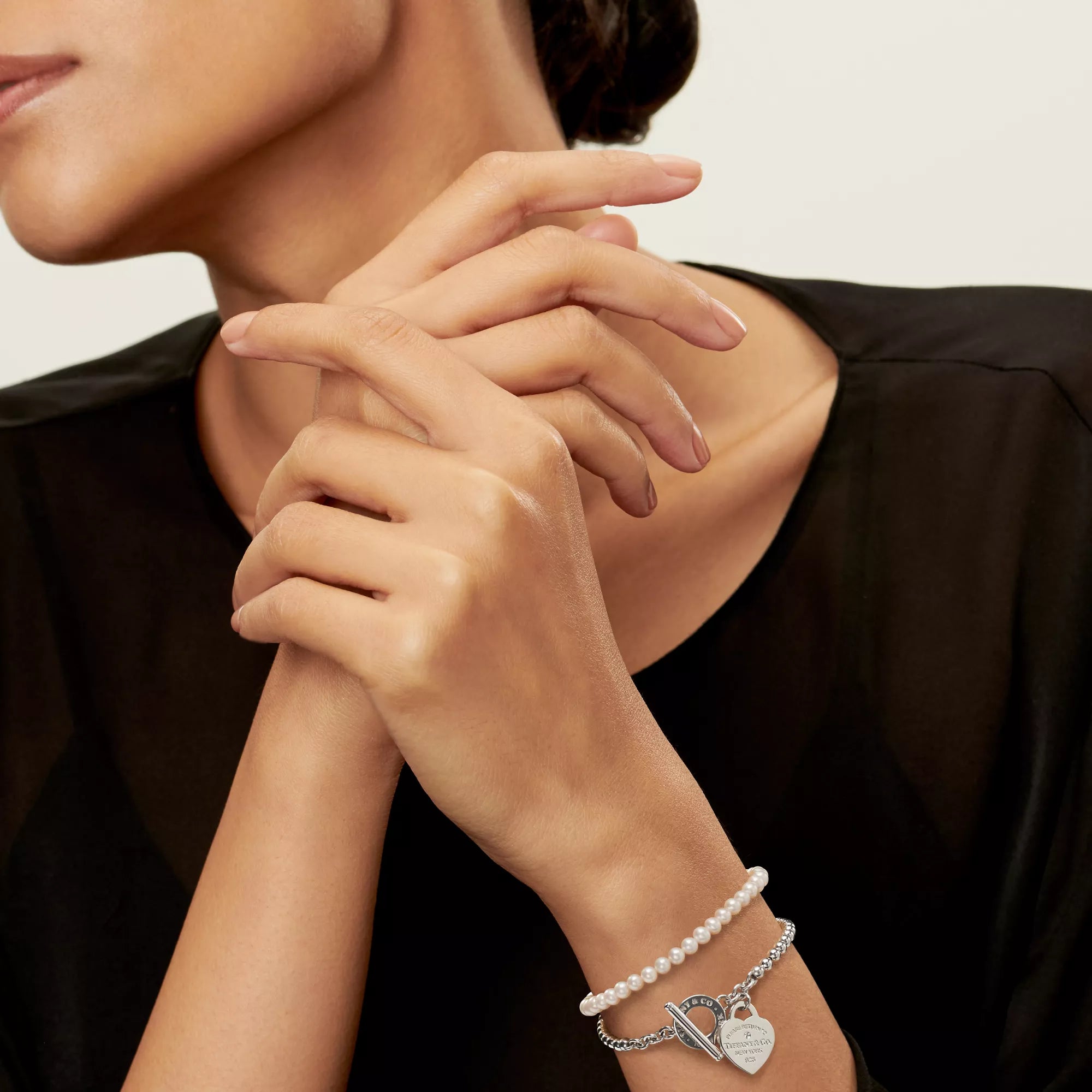 Return to Tiffany™ Wrap Bead Bracelet with Pearls