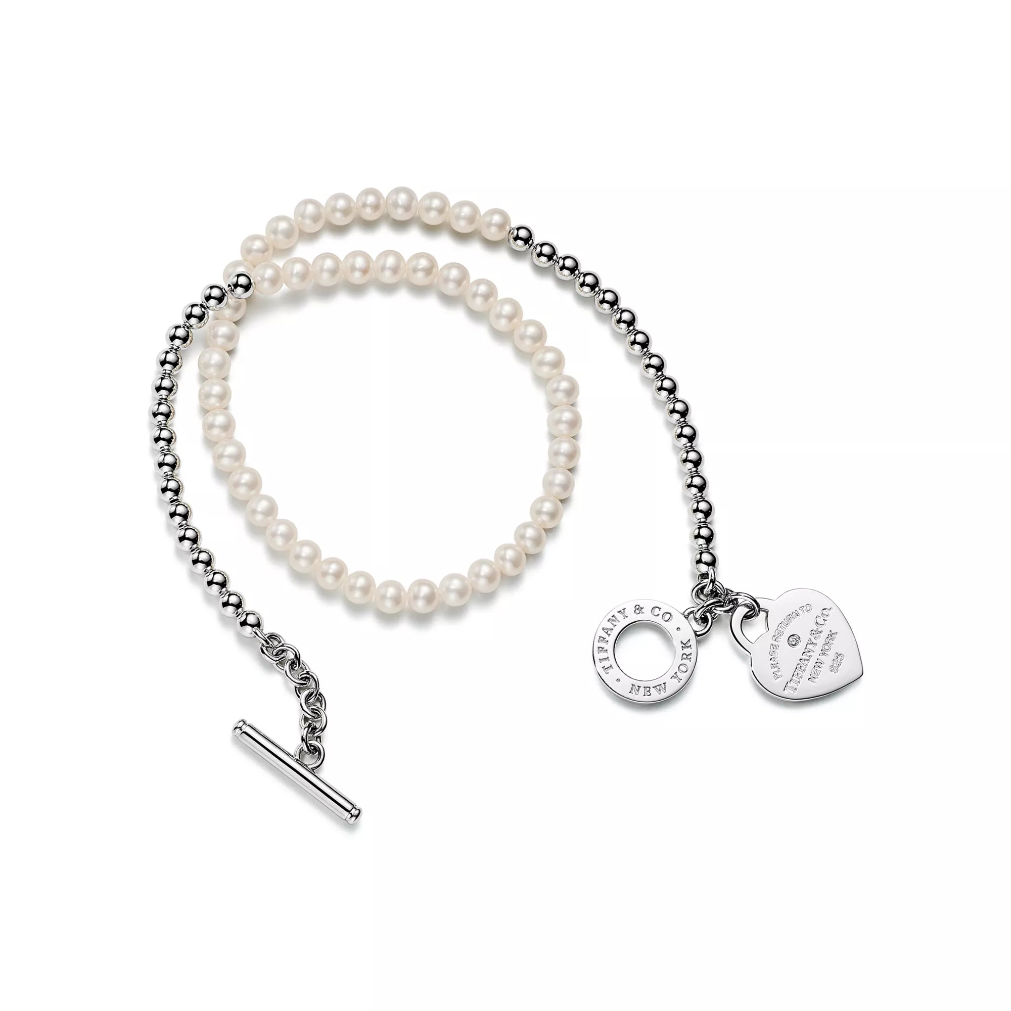 Return to Tiffany™ Wrap Bead Bracelet with Pearls